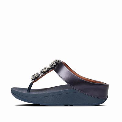 Fitflop GALAXY Toe-Thongs Sandalen Dames Blauw | CRT918360