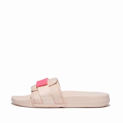 Fitflop IQUSHION Adjustable Water-Resistant Badslippers Dames Roze Roze | VHL429086