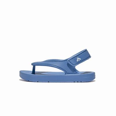 Fitflop IQUSHION Ergonomic Back-Strap Sandalen Kinderen Blauw | VRX760982