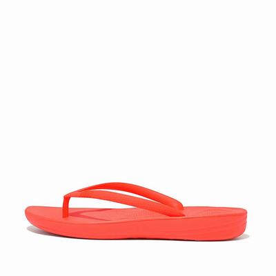 Fitflop IQUSHION Ergonomic Teenslippers Dames Oranje | CFG284375