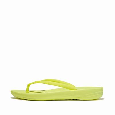 Fitflop IQUSHION Ergonomic Teenslippers Dames Geel | MKE602159