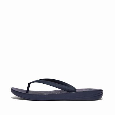 Fitflop IQUSHION Ergonomic Teenslippers Heren Donkerblauw | XUG071539