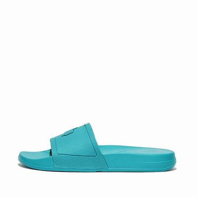 Fitflop IQUSHION Pool Badslippers Dames Blauw | KVI174609