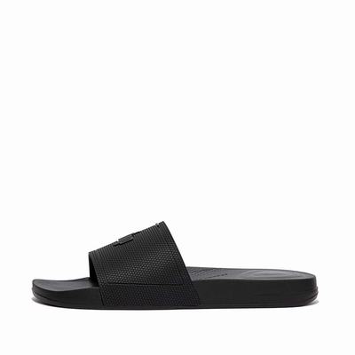 Fitflop IQUSHION Pool Badslippers Heren Zwart | HZL610782