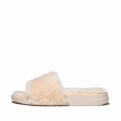 Fitflop IQUSHION Shearling Slippers Dames Wit | LZF043168