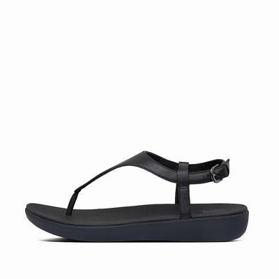 Fitflop LAINEY Leather Back-Strap Sandalen Dames Zwart | VKA508679