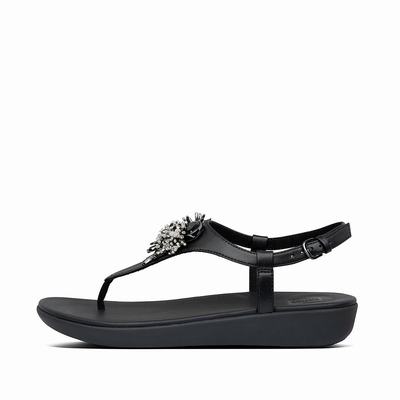 Fitflop LAINEY Under The Sea Back-Strap Sandalen Dames Zwart | SAV524690