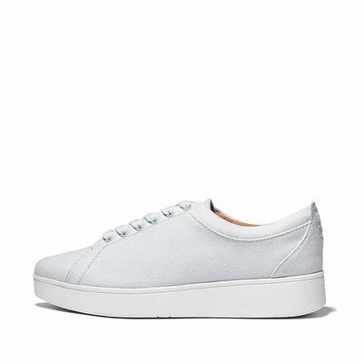 Fitflop RALLY Canvas Sneakers Dames Blauw | GAF715083