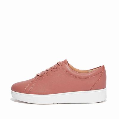 Fitflop RALLY Leather Sneakers Dames Roze | SZP720658