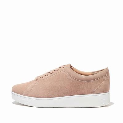 Fitflop RALLY Suede Sneakers Dames Beige | QNJ376024