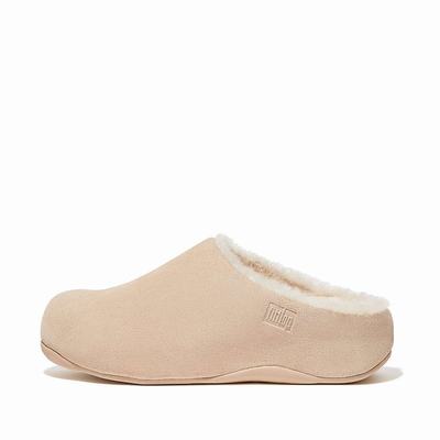 Fitflop SHUV Shearling-Lined Suede Klompen Dames Room | LQU572941