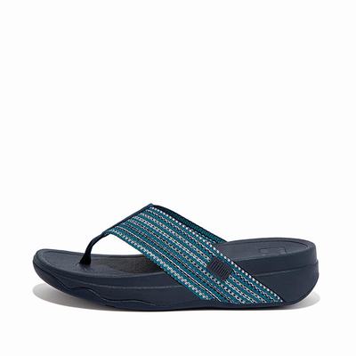 Fitflop SURFA Toe-Post Sandalen Dames Blauw | IYR206187