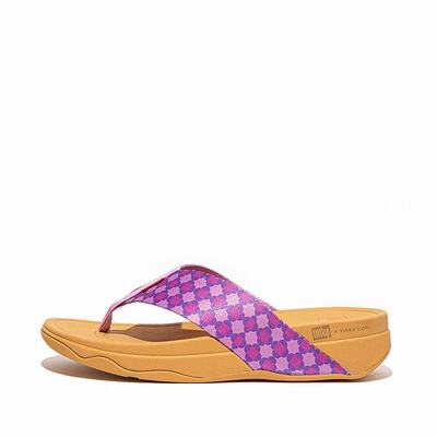 Fitflop SURFA X Yinka Ilori Toe-Post Sandalen Dames Paars | PXL917460