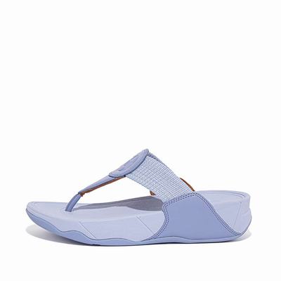 Fitflop WALKSTAR Finestripe Toe-Post Sandalen Dames Lavendel | KAR690574