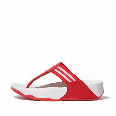 Fitflop WALKSTAR Webbing Toe-Post Sandalen Dames Rood | ZJH524670