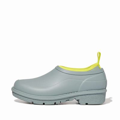 Fitflop WONDERCLOG Neon-Pop Waterproof Rubber Klompen Dames Blauw | JDL925170