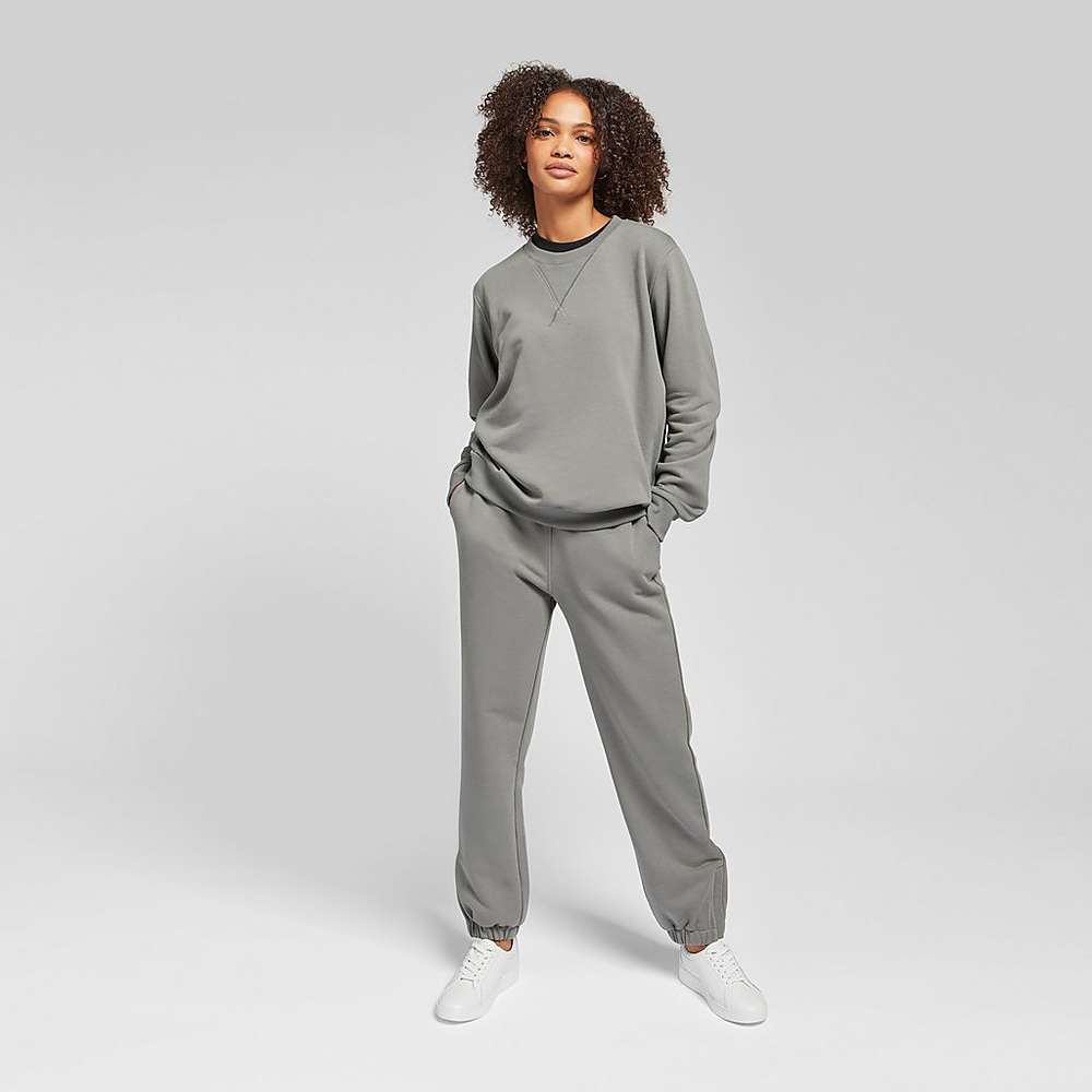 Fitflop BASIC THREADS Crew Sweatshirt Dames Grijs | IWC096235