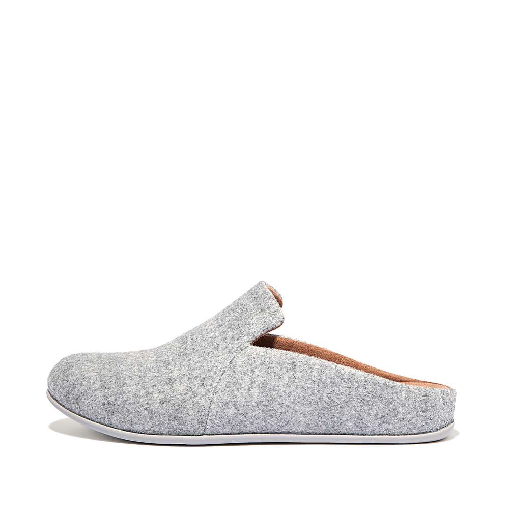 Fitflop CHRISSIE II Haus Felt Slippers Dames Grijs | IDV074563