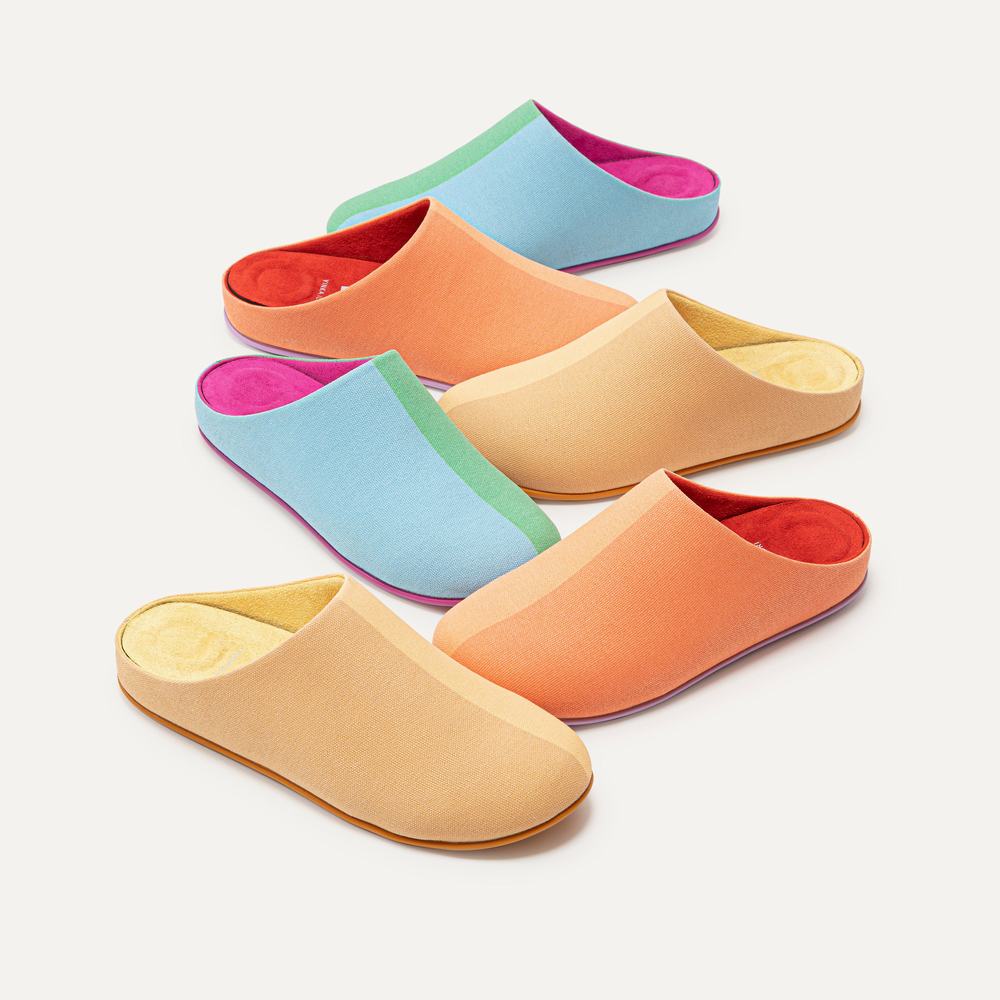 Fitflop CHRISSIE X Yinka Ilori Canvas Slippers Dames Abrikoos Oranje | GNS318572