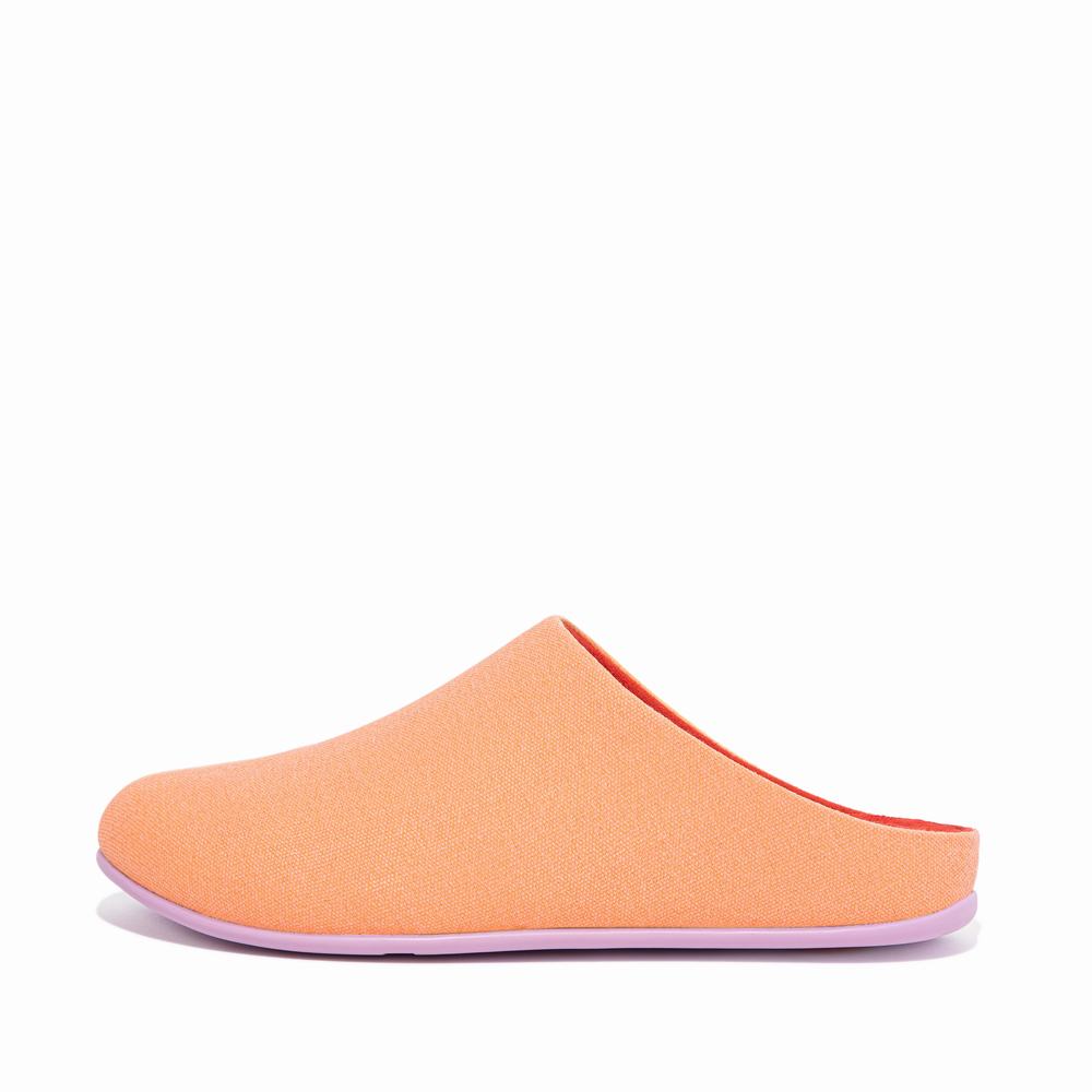 Fitflop CHRISSIE X Yinka Ilori Canvas Slippers Dames Abrikoos Oranje | GNS318572