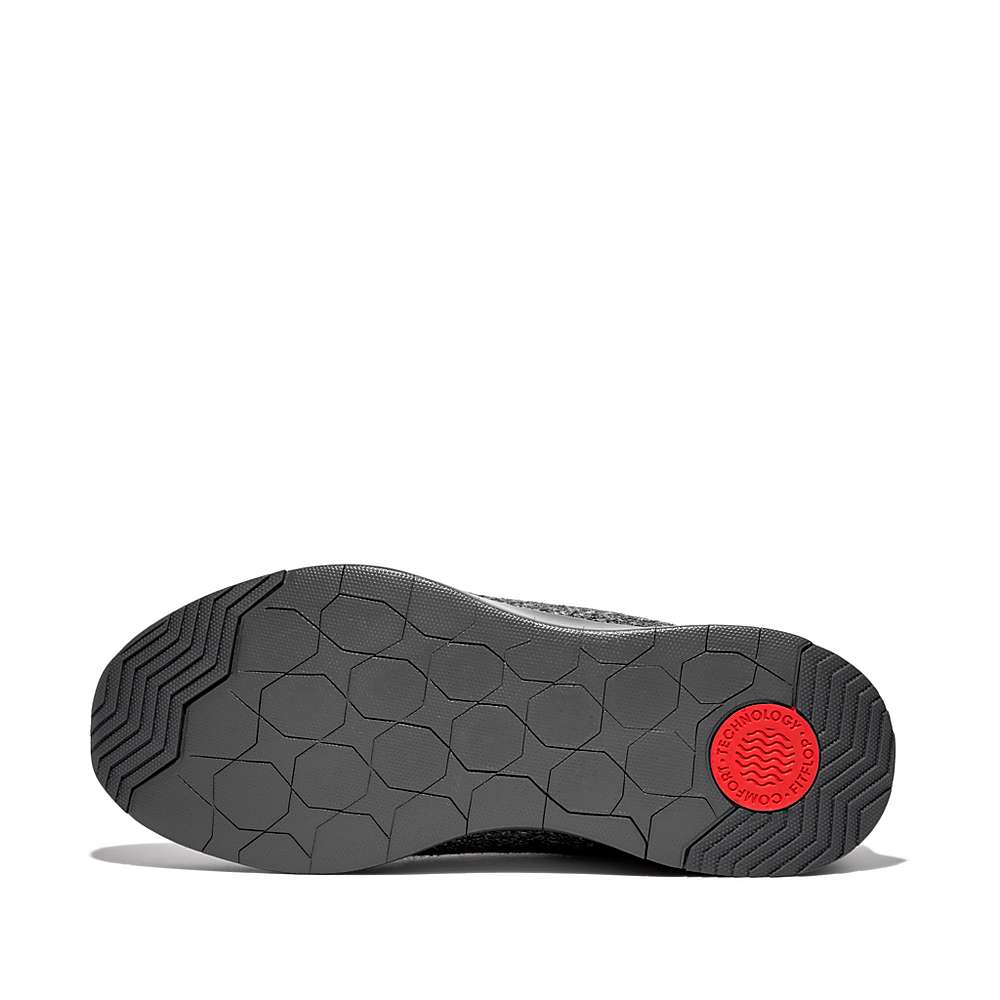 Fitflop FLEXKNIT E01 Merino Wol-Mix Sneakers Heren Grijs | WIO017956