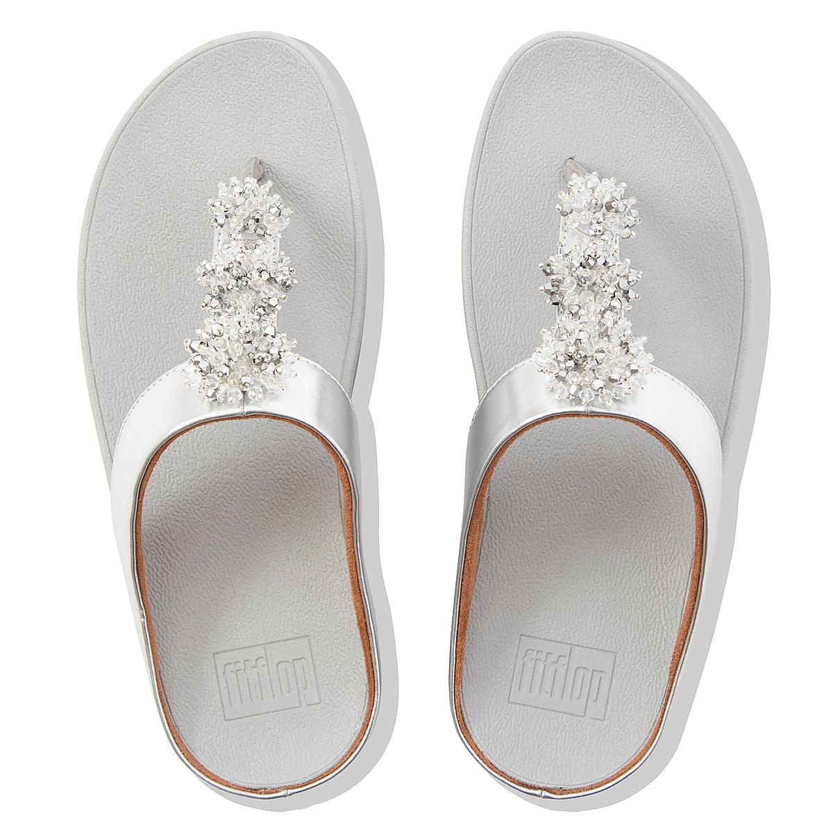 Fitflop GALAXY Toe-Thongs Sandalen Dames Zilver | IUP546908