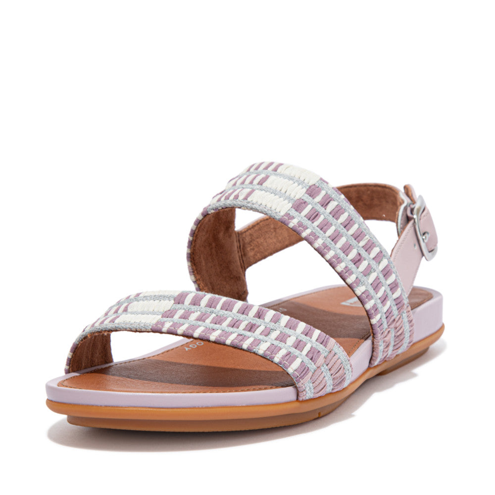 Fitflop GRACIE Art-Denim Backstrap Sandalen Dames Roze | QHZ275106