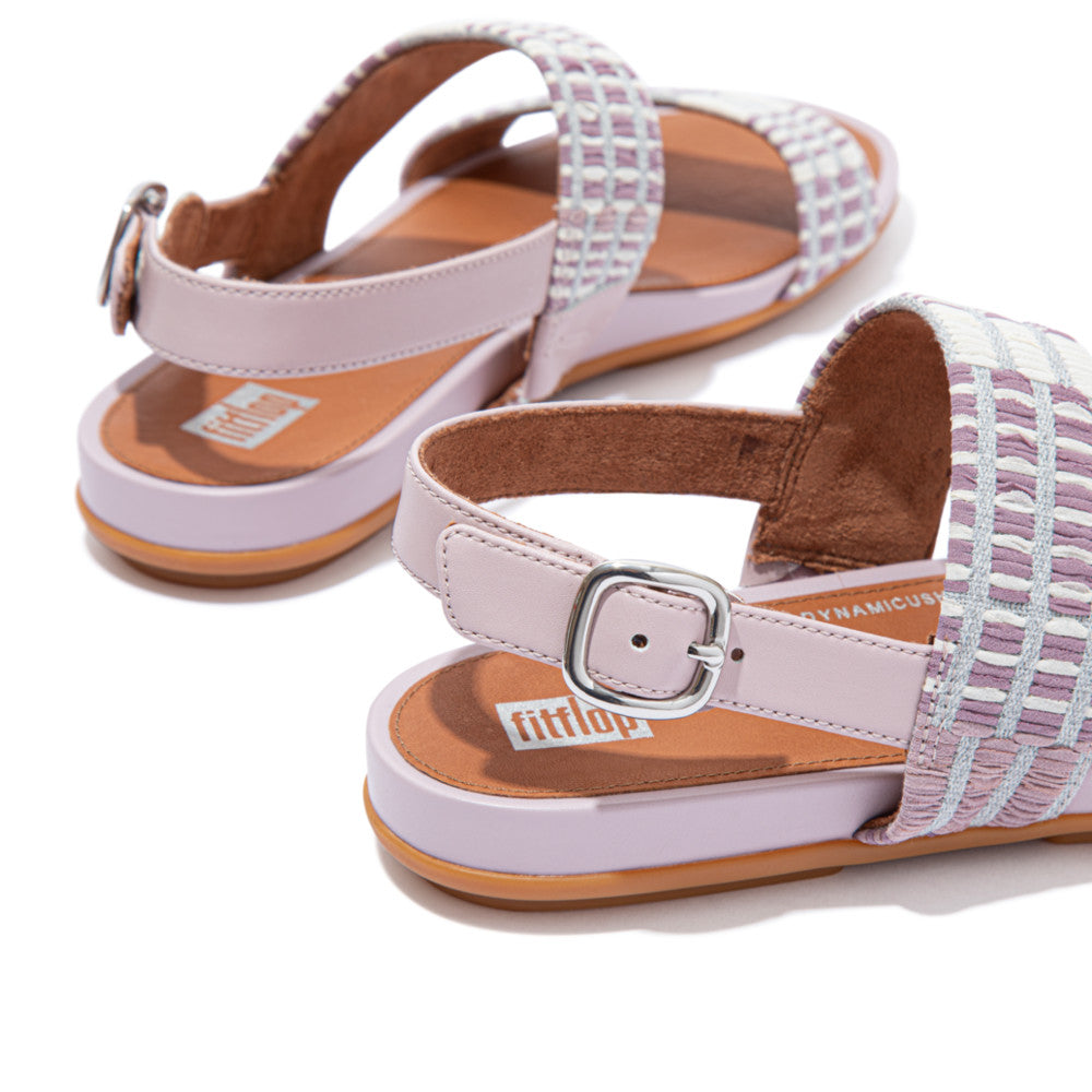 Fitflop GRACIE Art-Denim Backstrap Sandalen Dames Roze | QHZ275106