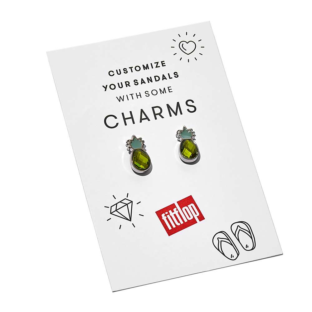 Fitflop IQUSHION Charms Crystal Pineapple Charms 2 Pack Dames Geel | HIY579681