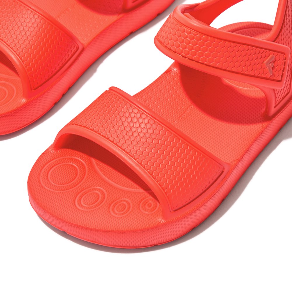 Fitflop IQUSHION Ergonomic Back-Strap Sandalen Kinderen Oranje | ECY150723