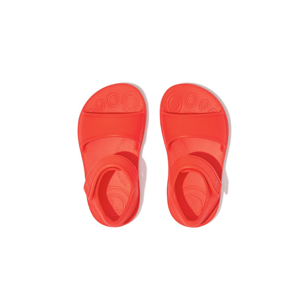 Fitflop IQUSHION Ergonomic Back-Strap Sandalen Kinderen Oranje | ECY150723