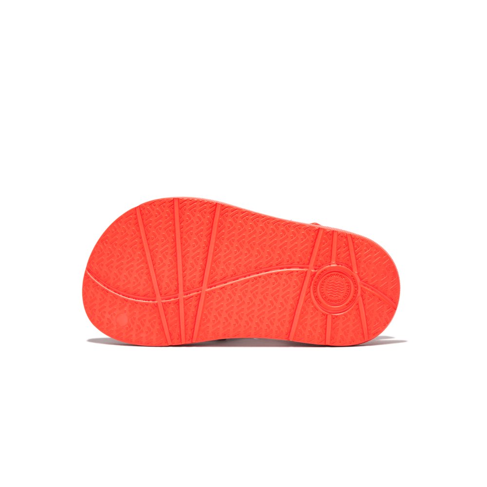 Fitflop IQUSHION Ergonomic Back-Strap Sandalen Kinderen Oranje | ECY150723