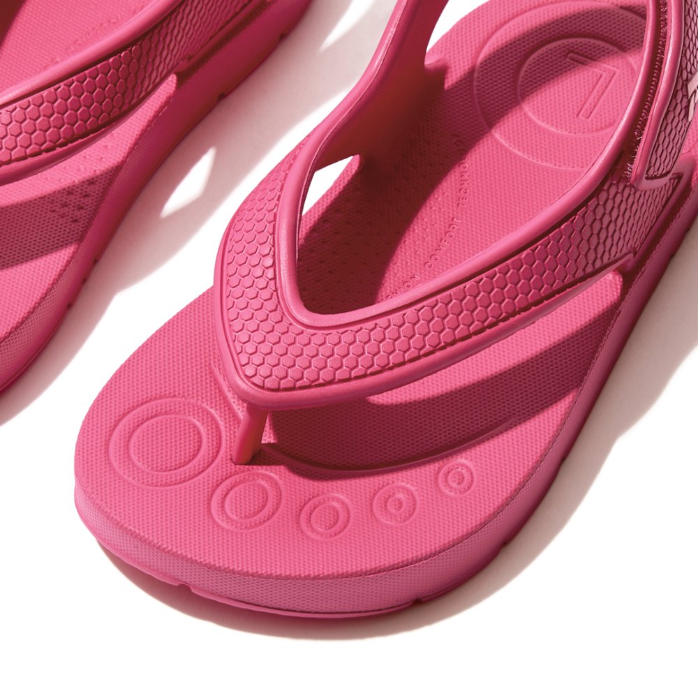 Fitflop IQUSHION Ergonomic Back-Strap Sandalen Kinderen Roze | RBE736104