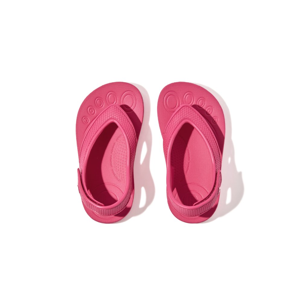 Fitflop IQUSHION Ergonomic Back-Strap Sandalen Kinderen Roze | RBE736104