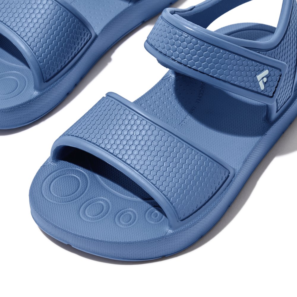 Fitflop IQUSHION Ergonomic Back-Strap Sandalen Kinderen Blauw | SLT582147