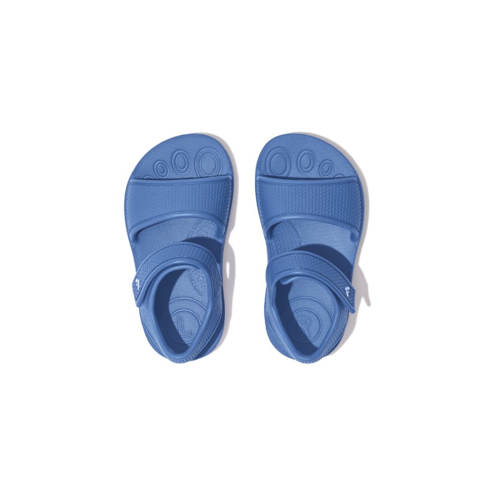 Fitflop IQUSHION Ergonomic Back-Strap Sandalen Kinderen Blauw | SLT582147