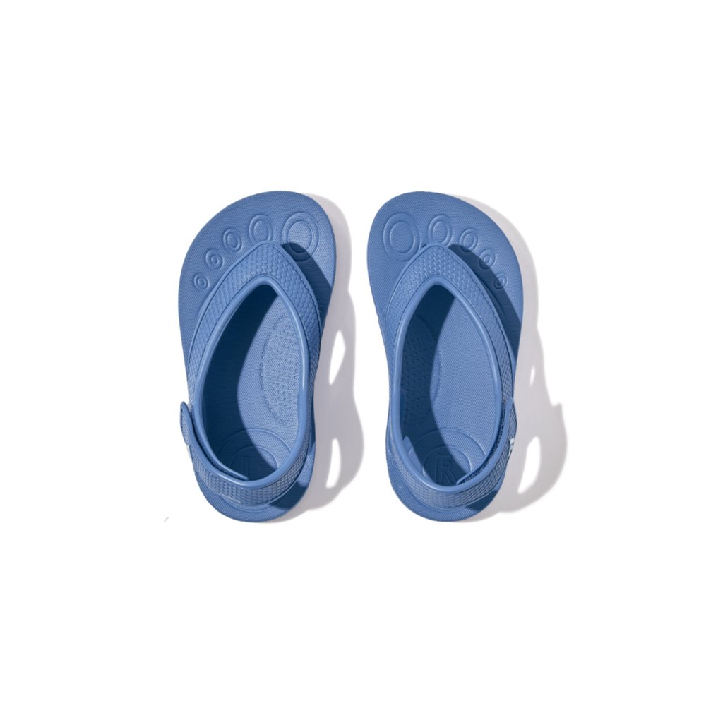 Fitflop IQUSHION Ergonomic Back-Strap Sandalen Kinderen Blauw | VRX760982