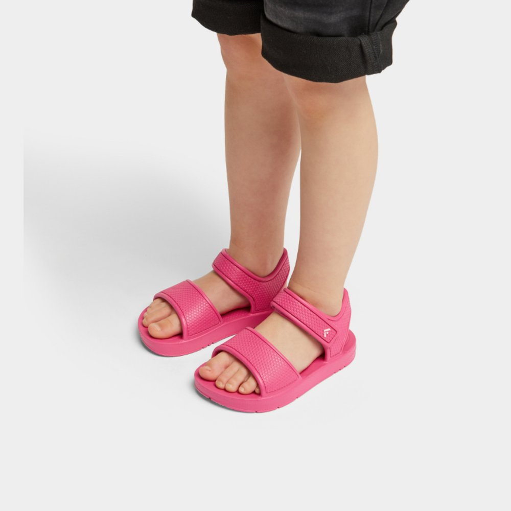 Fitflop IQUSHION Ergonomic Back-Strap Sandalen Kinderen Roze | YTH861702