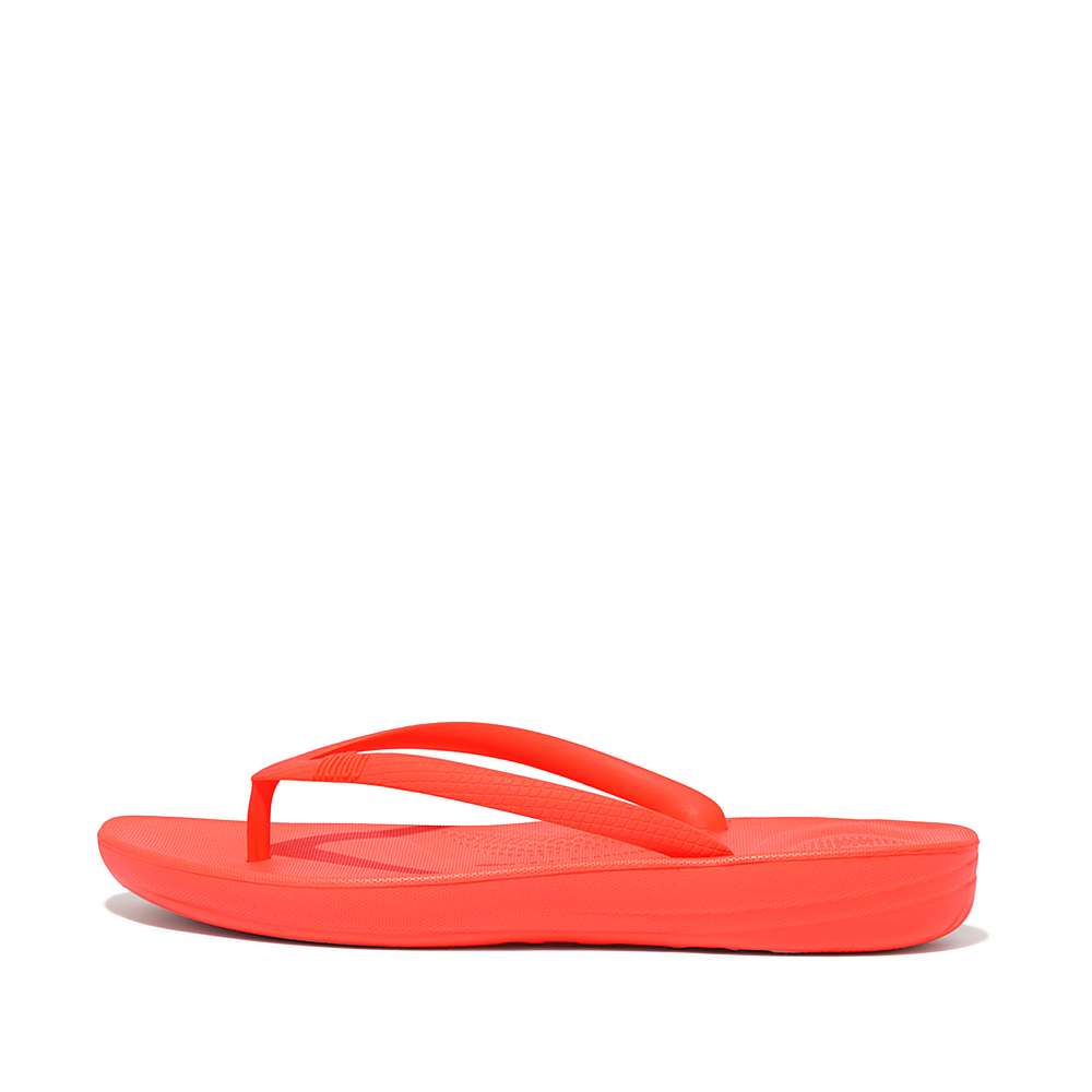 Fitflop IQUSHION Ergonomic Teenslippers Dames Oranje | CFG284375