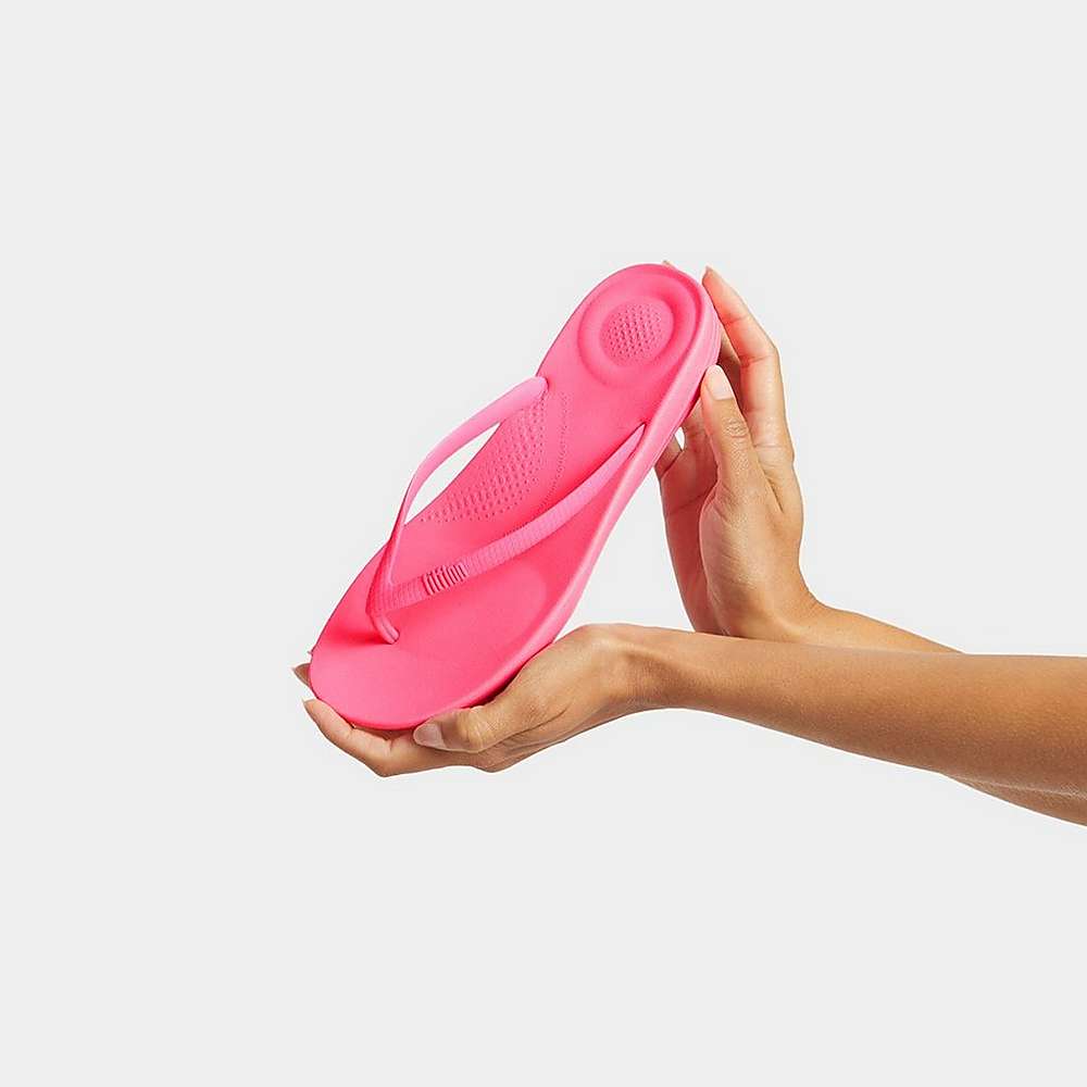 Fitflop IQUSHION Ergonomic Teenslippers Dames Roze | CKF359284