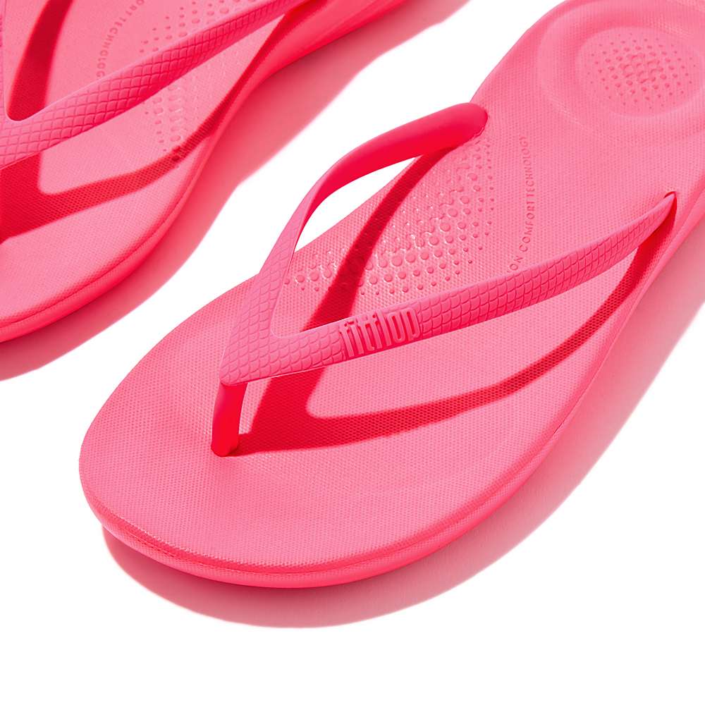 Fitflop IQUSHION Ergonomic Teenslippers Dames Roze | CKF359284