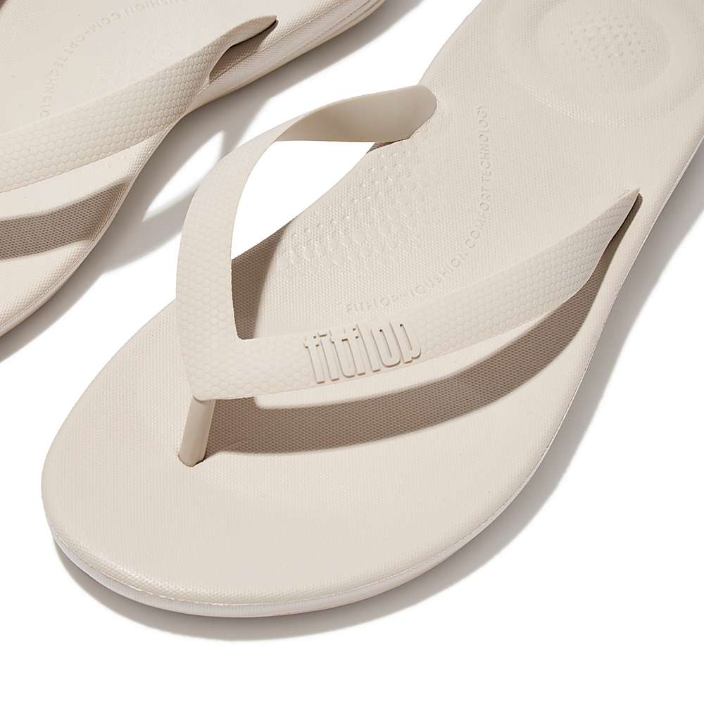 Fitflop IQUSHION Ergonomic Teenslippers Heren Grijs Beige | NMB905137