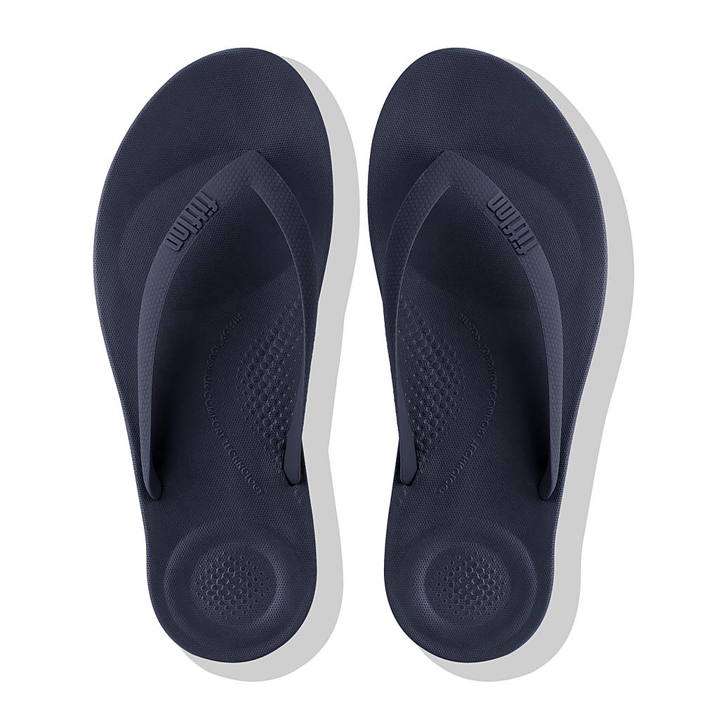 Fitflop IQUSHION Ergonomic Teenslippers Heren Donkerblauw | XUG071539