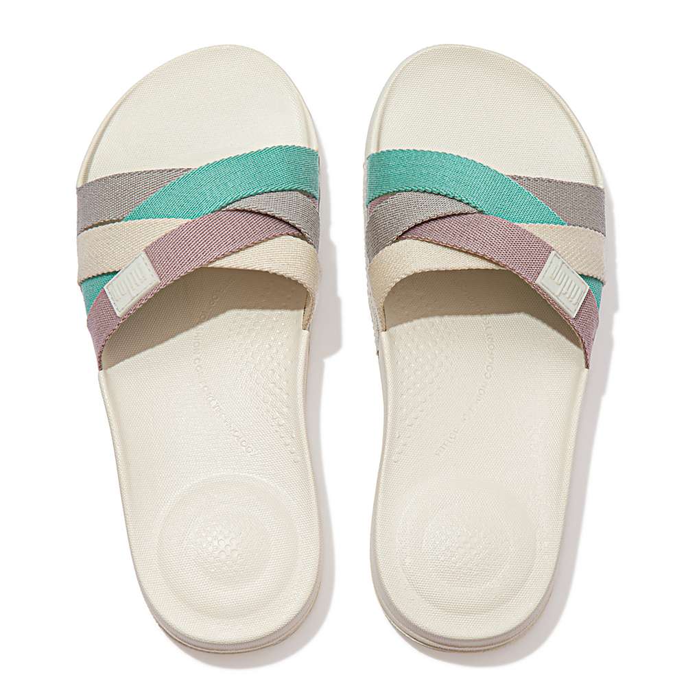 Fitflop IQUSHION Multi Strap Slides Badslippers Dames Room | GUT406793