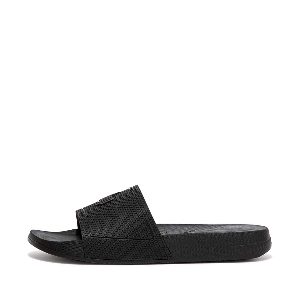 Fitflop IQUSHION Pool Badslippers Dames Zwart | ICX748390