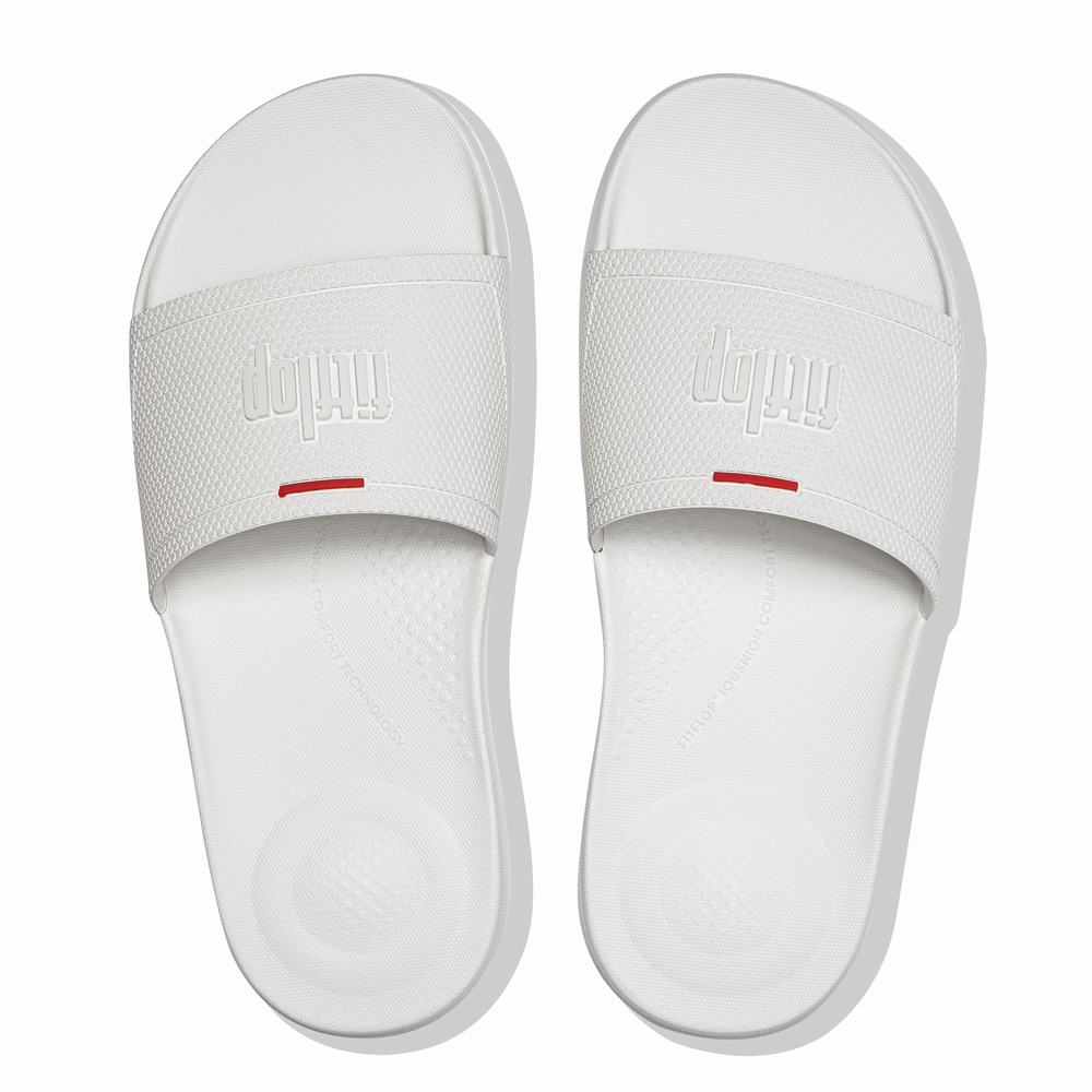 Fitflop IQUSHION Pool Badslippers Dames Wit | IKA617052