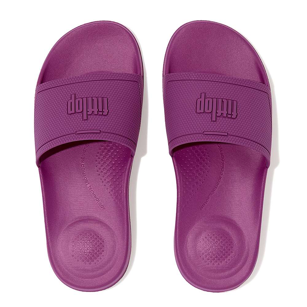 Fitflop IQUSHION Pool Badslippers Dames Paars | MVA479520