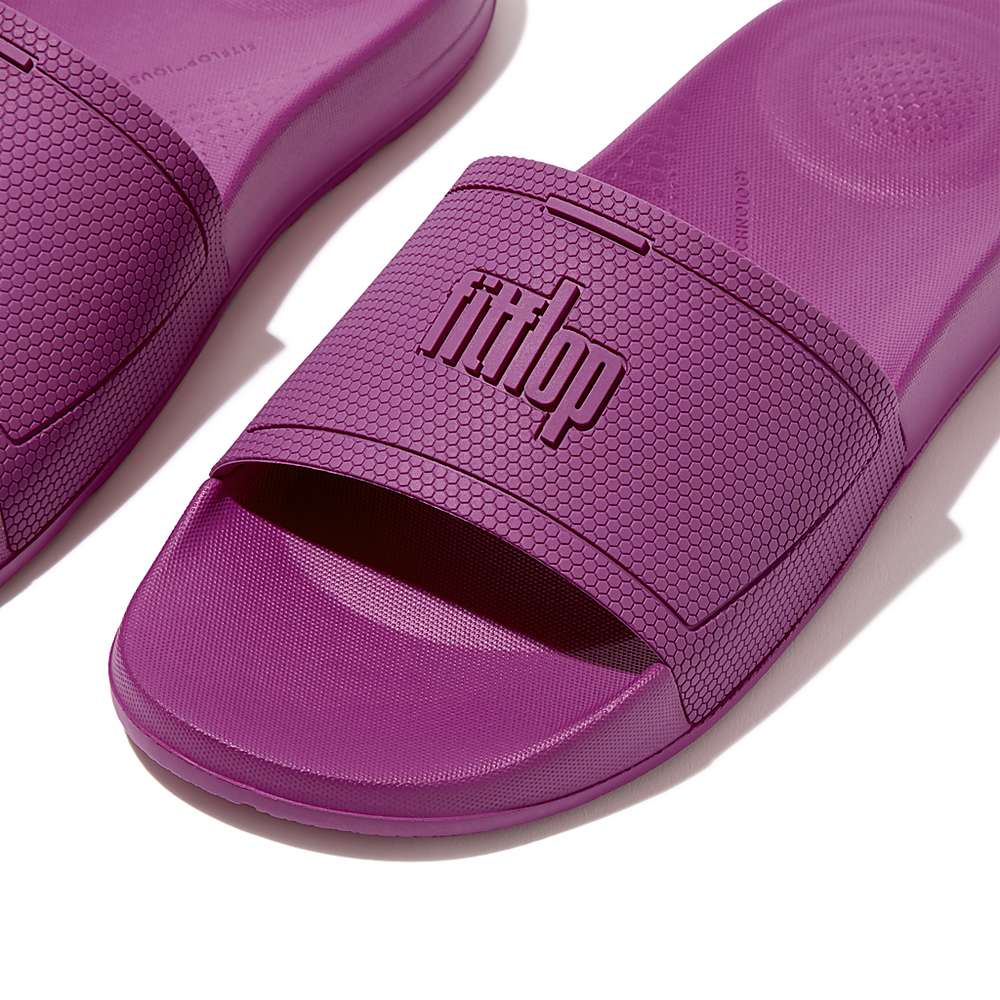 Fitflop IQUSHION Pool Badslippers Dames Paars | MVA479520