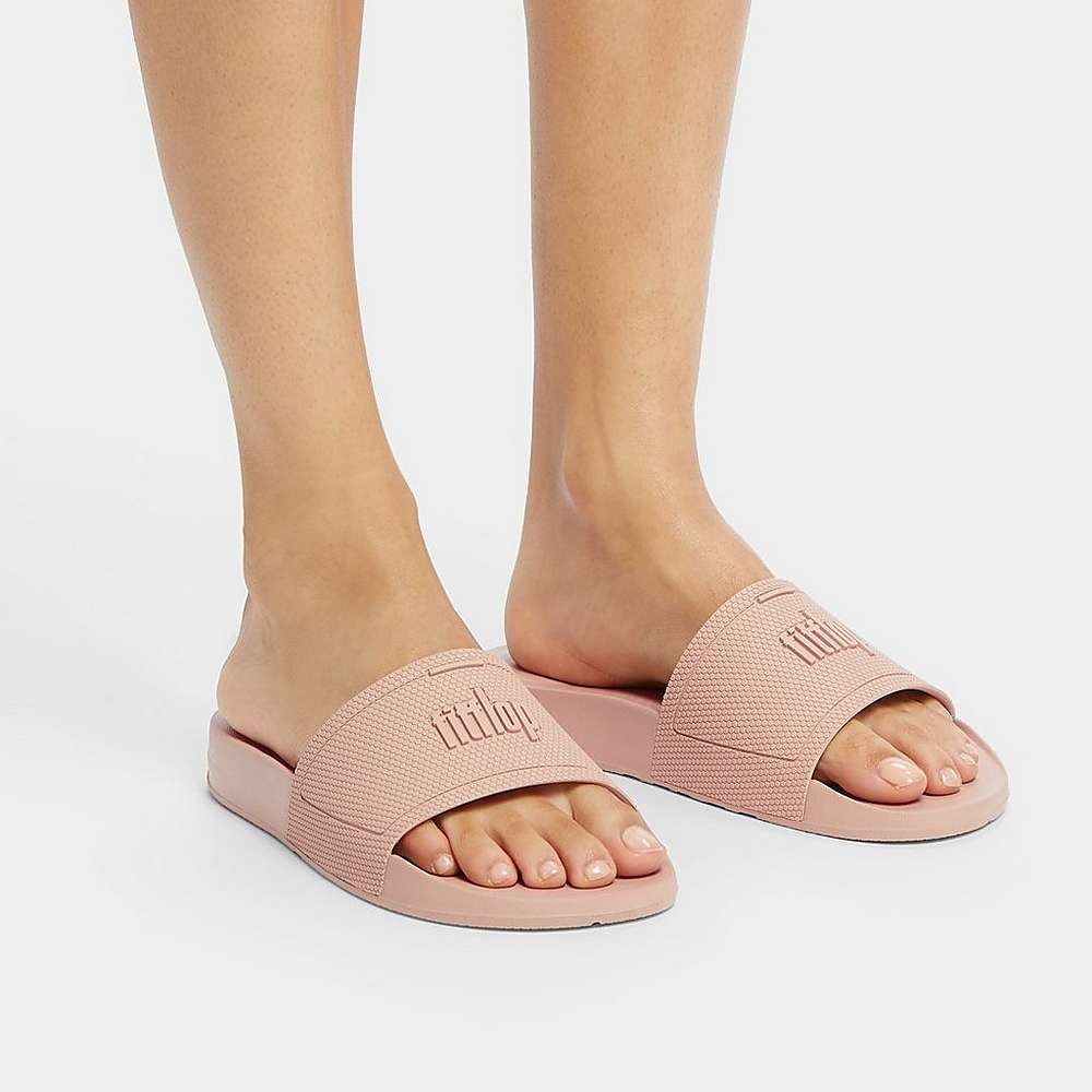 Fitflop IQUSHION Pool Badslippers Dames Beige | NGO183602