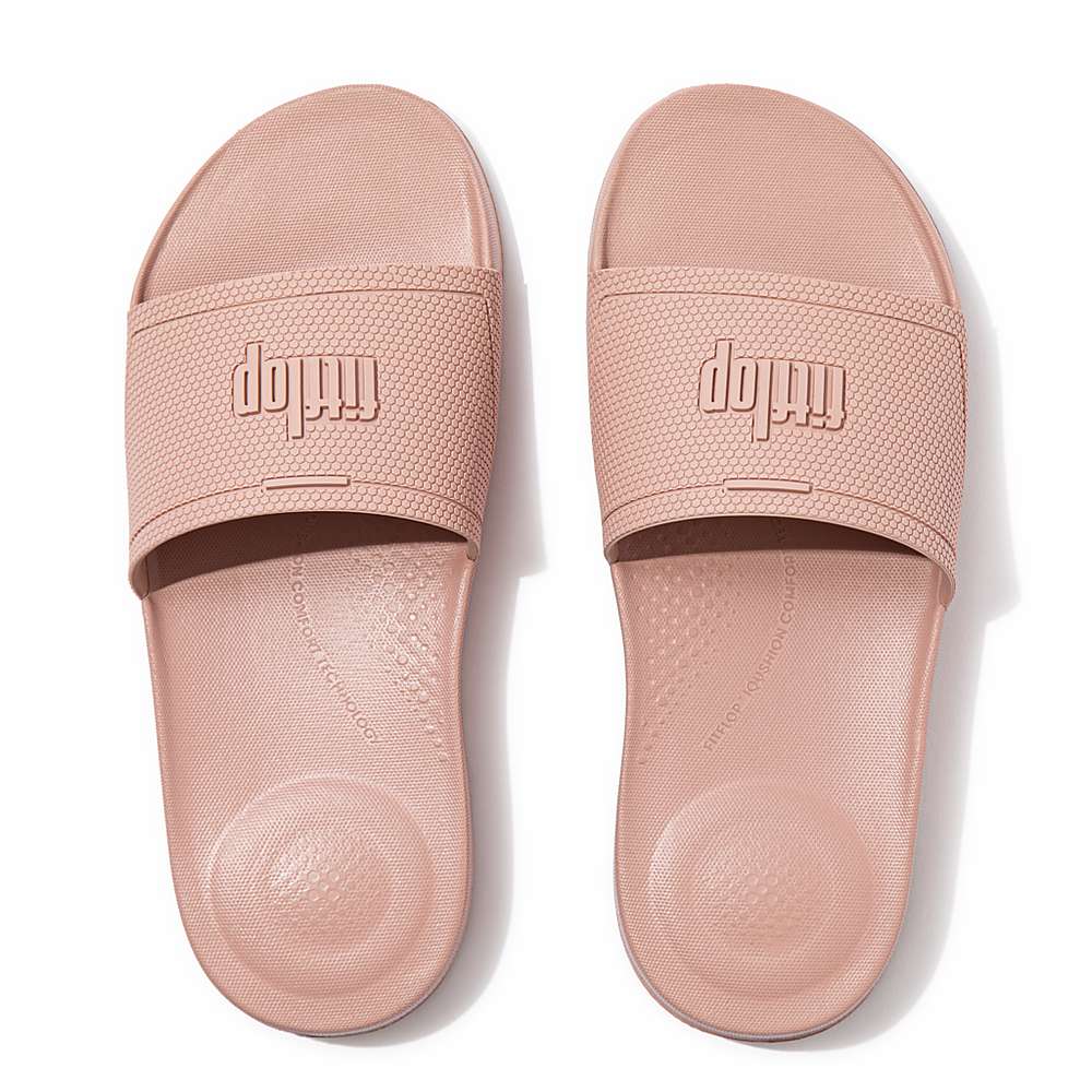 Fitflop IQUSHION Pool Badslippers Dames Beige | NGO183602